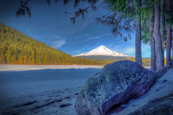Mt. Hood View HDR Color